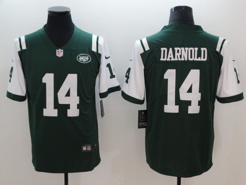 Men New York Jets #14 Darnold Green Nike Vapor Untouchable Limited NFL Jerseys->->NFL Jersey